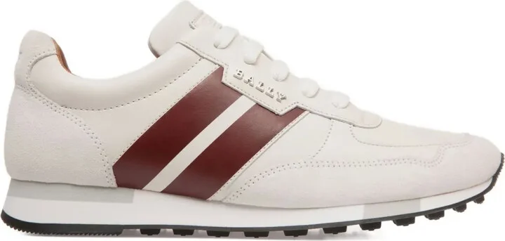Leather Striped Low-Top Sneakers