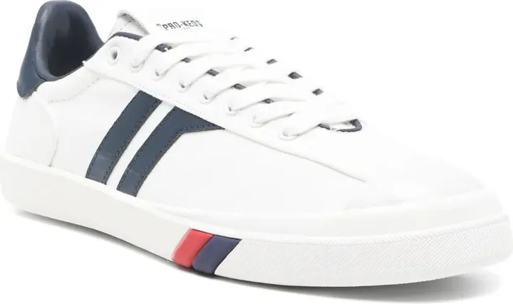Leather Striped Low-Tops - Image 2