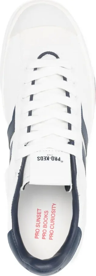 Leather Striped Low-Tops - Image 4