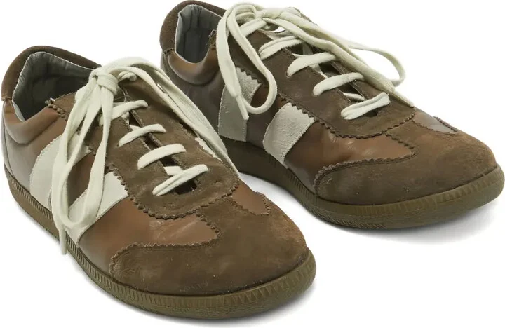 Leather Striped Sneakers - Image 2