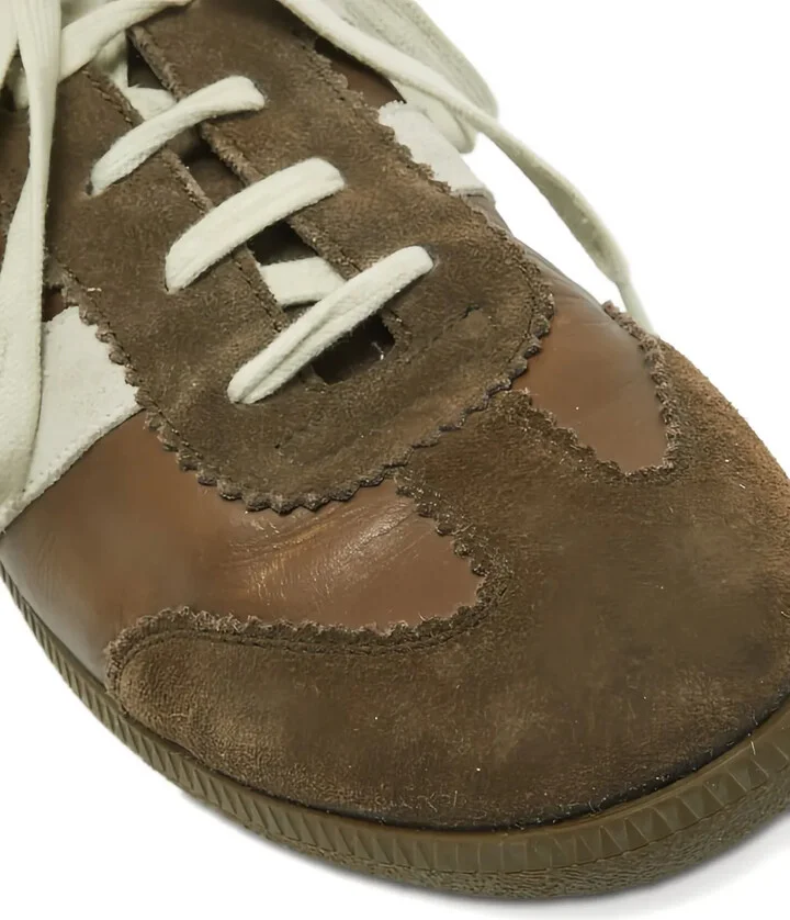 Leather Striped Sneakers - Image 4