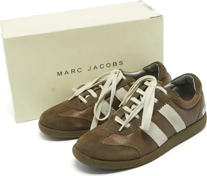Leather Striped Sneakers - Image 5