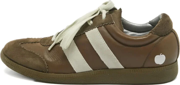 Leather Striped Sneakers