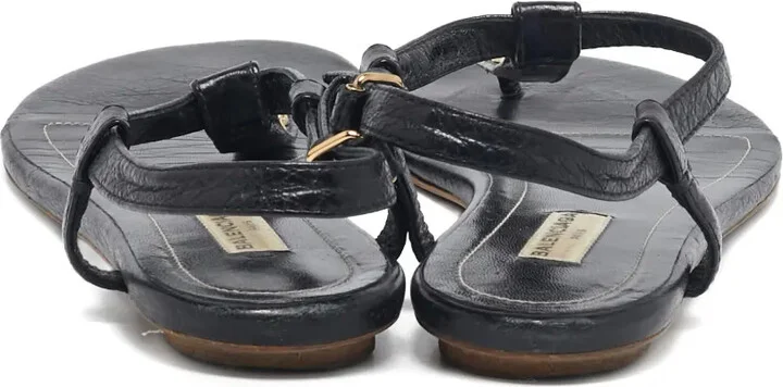Leather Studded Sandals - Image 3