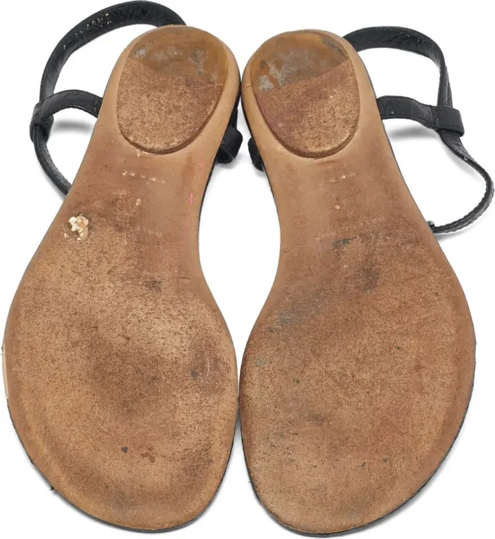 Leather Studded Sandals - Image 4