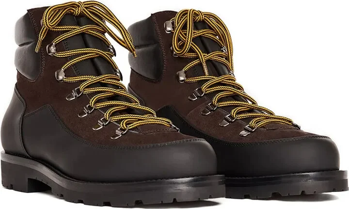 Leather Suede Lace-Up Boots - Image 2