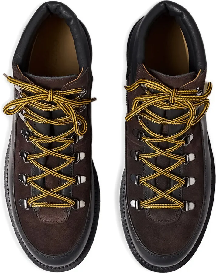 Leather Suede Lace-Up Boots - Image 4