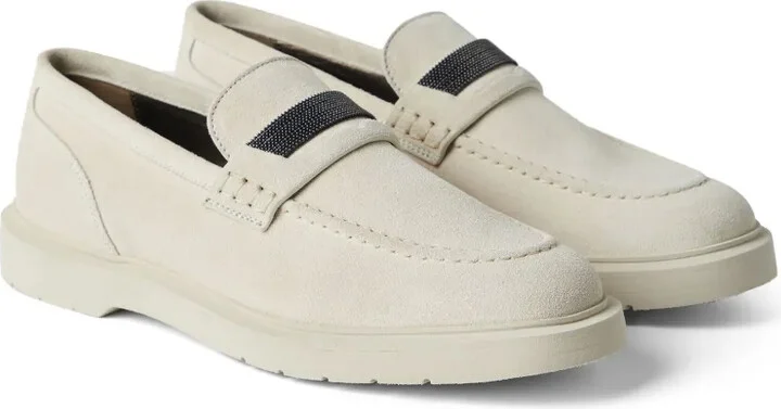 Leather Suede Loafers - Image 2