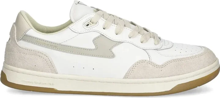 Leather Suede Low-Top Sneakers