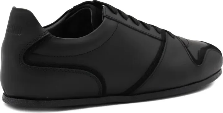 Leather Suede Panel Sneakers - Image 5