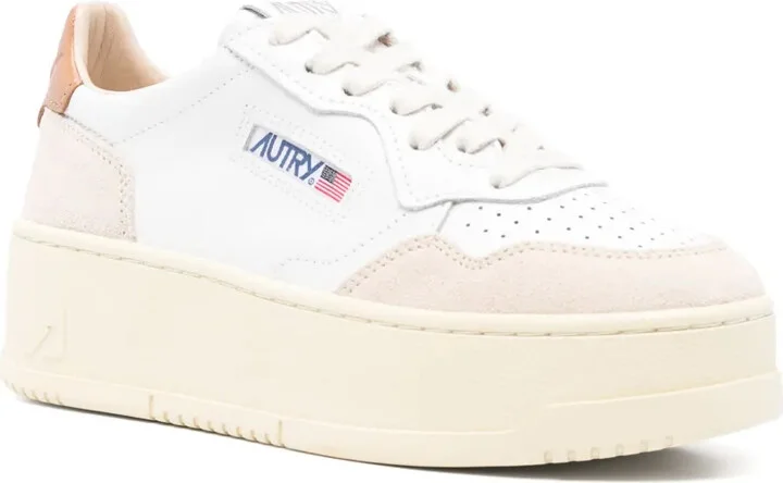 Leather Suede Panel Trainers - Image 2