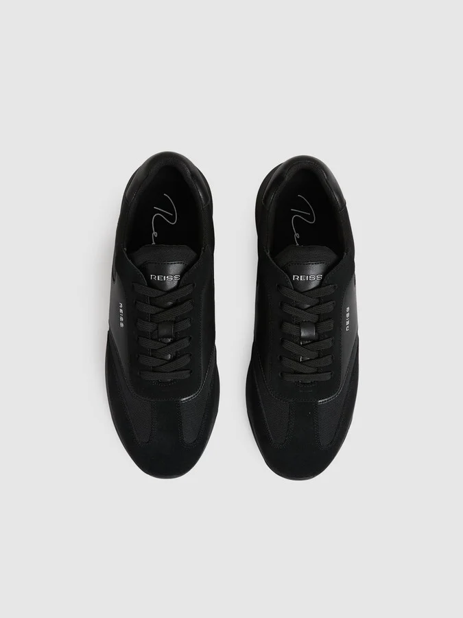 Leather Suede Running Trainers - Image 3
