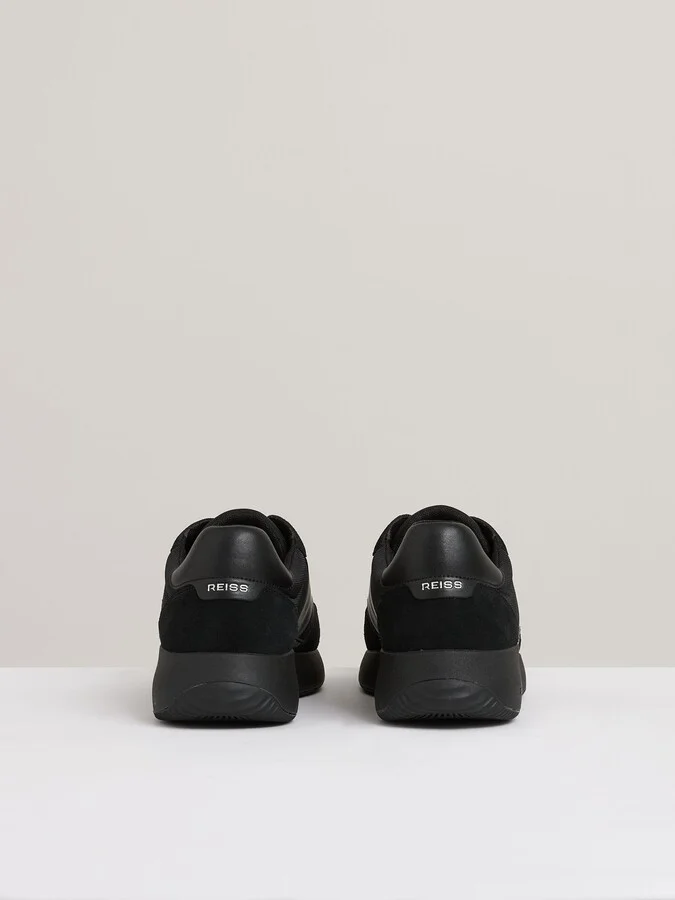 Leather Suede Running Trainers - Image 4