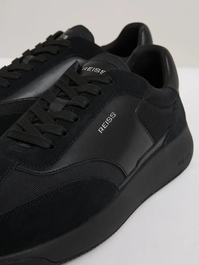 Leather Suede Running Trainers - Image 5