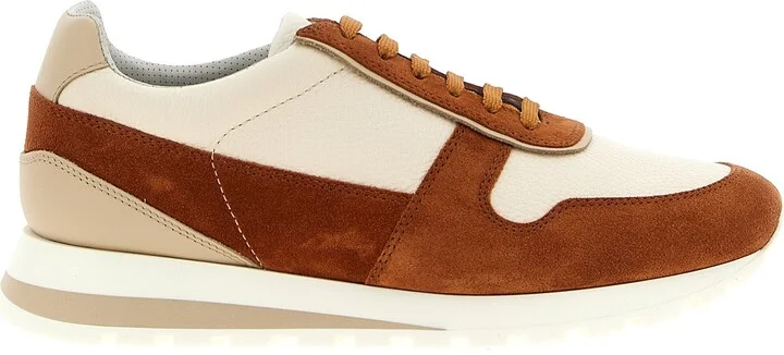 Leather Suede Sneakers Multicolor