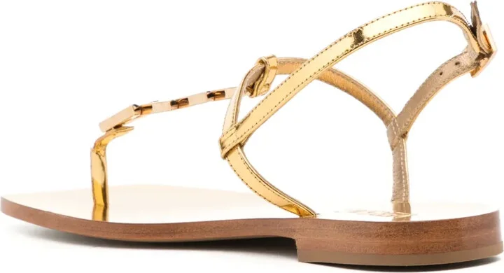 leather T-strap sandals - Image 3