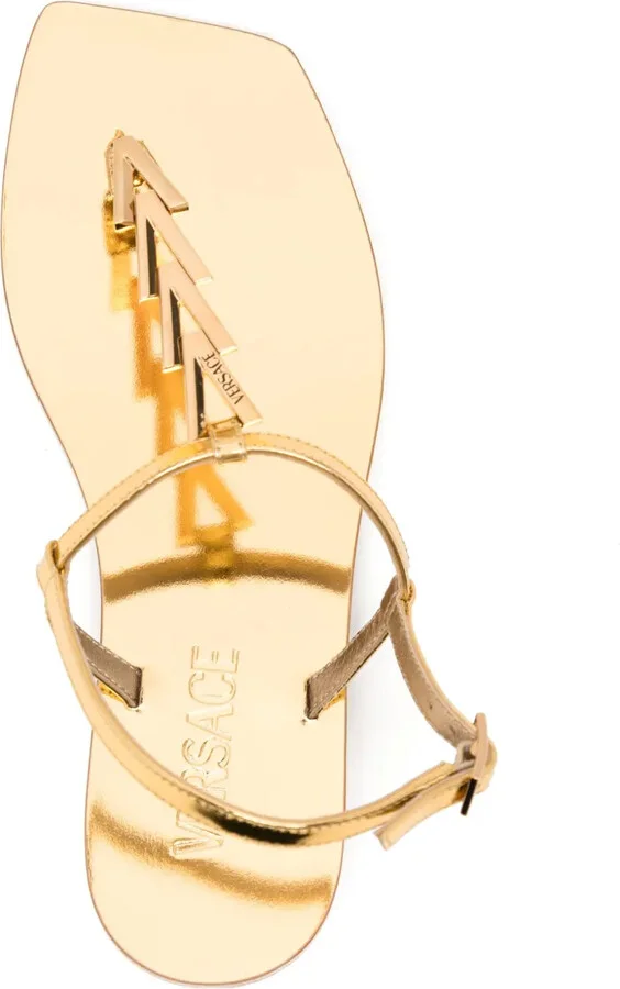 leather T-strap sandals - Image 4