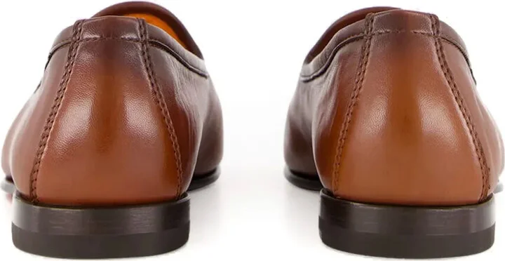 Leather Tassel Loafers - Image 5