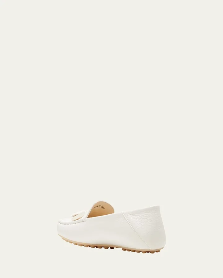 Leather Tassel Moccasin Driver Loafers - Image 5