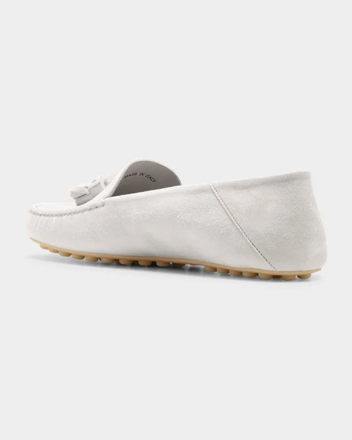 Leather Tassel Moccasin Driver Loafers - Image 10