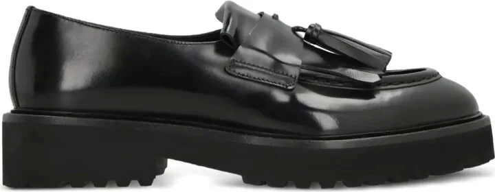 Leather Tassel-Penny Loafers