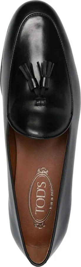 Leather Tassels Loafers - Image 4