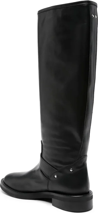 Leather Thigh-High Boots - Image 3