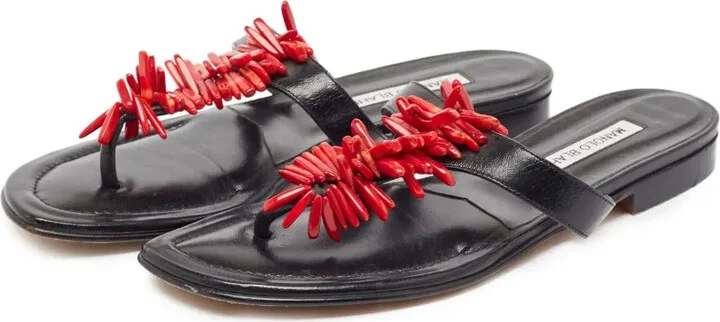 Leather Thong Flats - Image 3