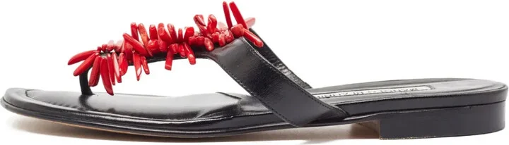 Leather Thong Flats