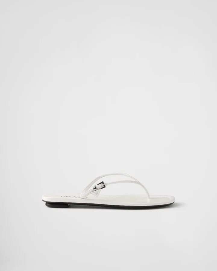Leather thong sandals - Image 2