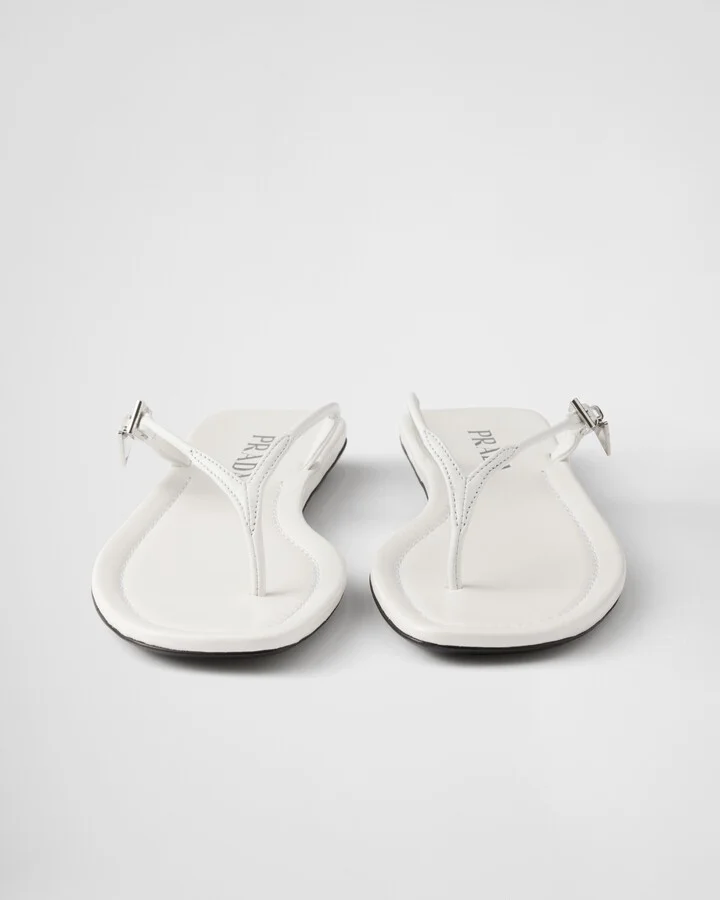 Leather thong sandals - Image 5