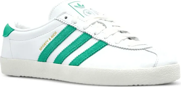 Leather Three-Stripe Trainers - Image 2