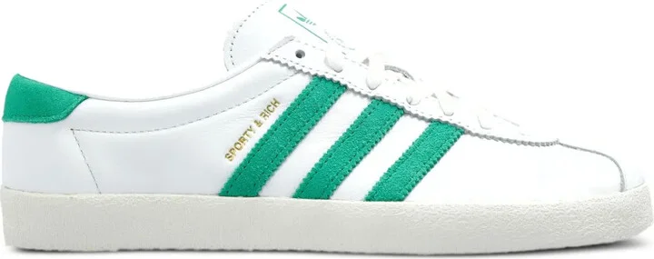 Leather Three-Stripe Trainers