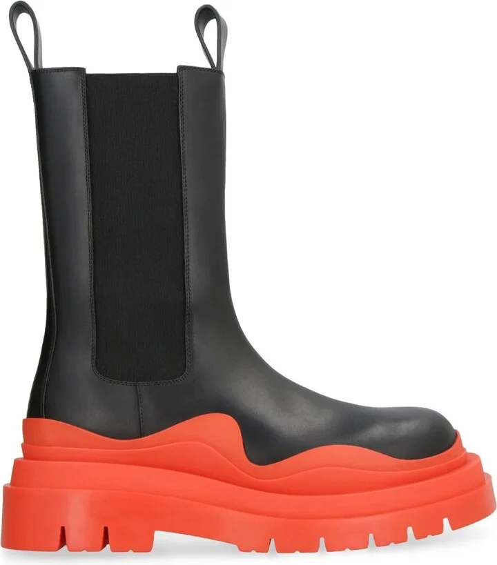 Leather Tire Boots