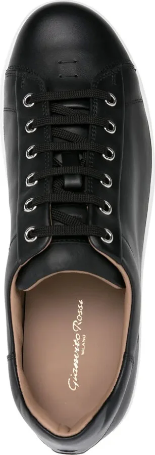 Leather Tonal Sneakers - Image 4