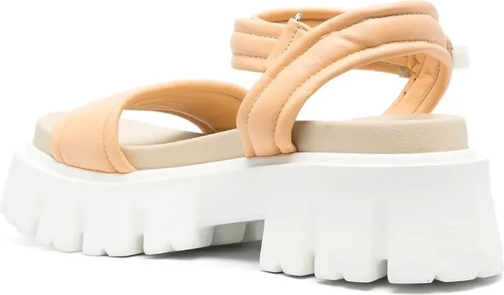 Leather Touch-Strap Platform Sandals - Image 3