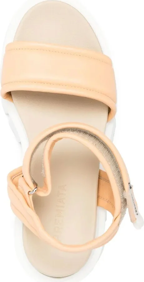 Leather Touch-Strap Platform Sandals - Image 4