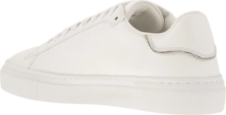 Leather Trainers With Diamond Thread - Image 3