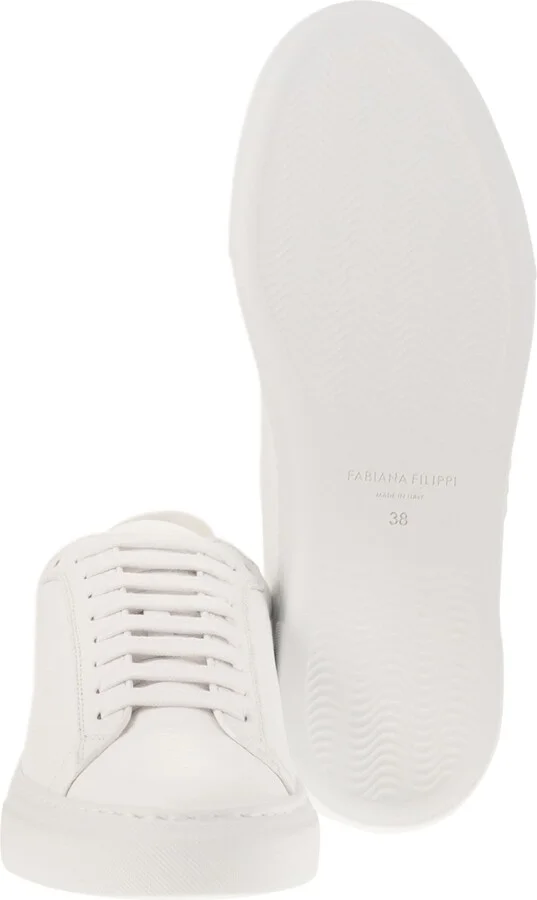 Leather Trainers With Diamond Thread - Image 5