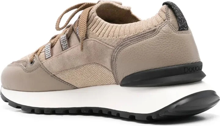Leather-Trim Sneakers - Image 3