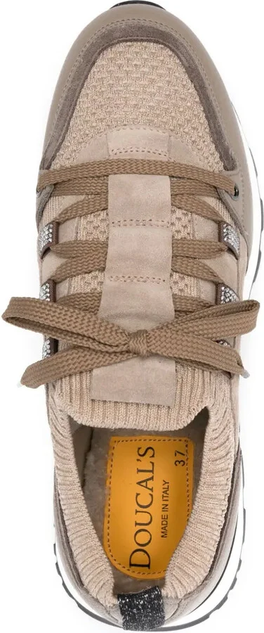 Leather-Trim Sneakers - Image 4