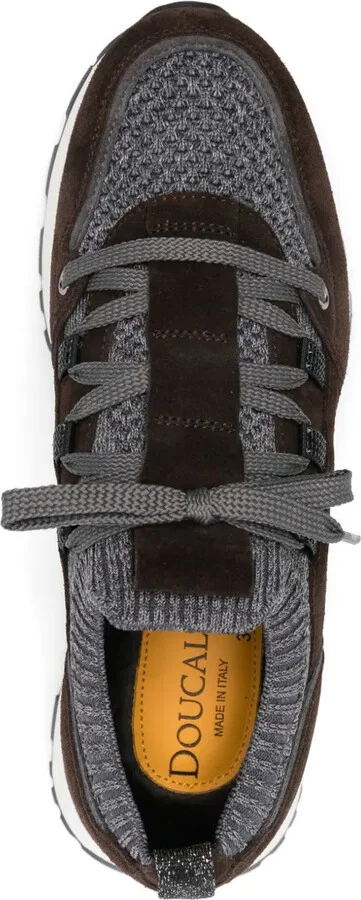Leather-Trim Sneakers - Image 4
