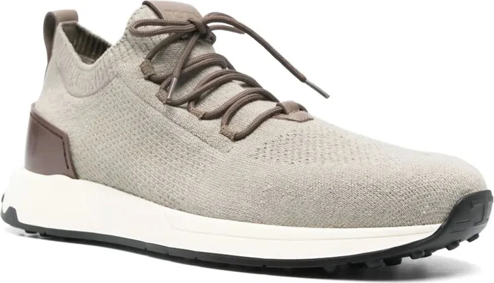 Leather-Trim Sneakers - Image 2