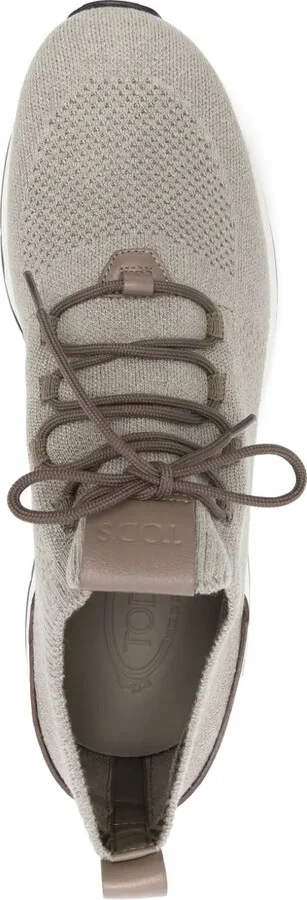 Leather-Trim Sneakers - Image 4