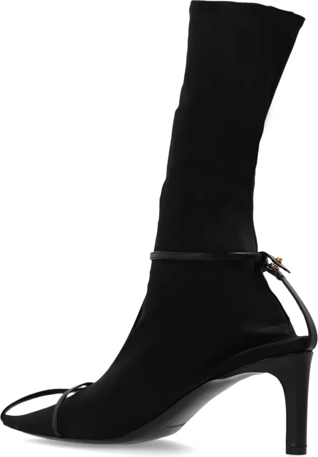 Leather-Trim Sock Boots - Image 3