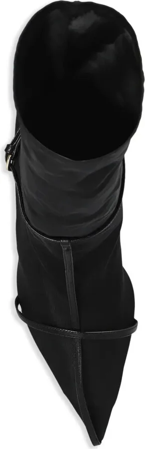 Leather-Trim Sock Boots - Image 4