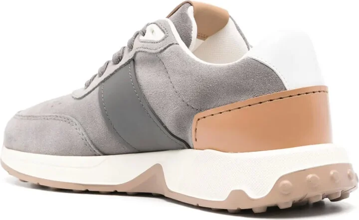 Leather-Trim Suede Sneakers - Image 3
