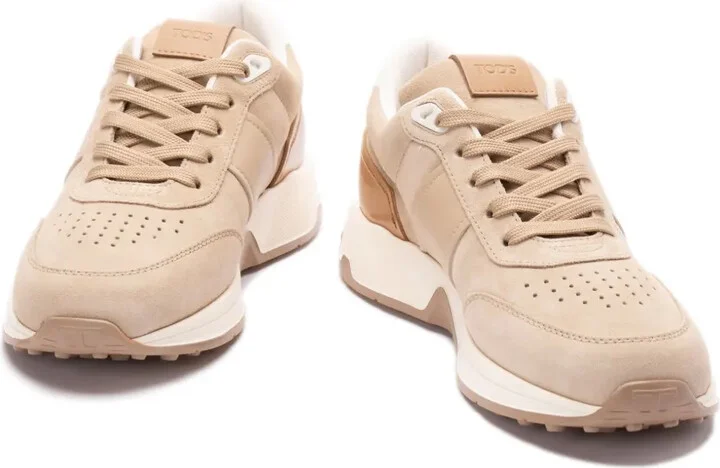 Leather-Trim Suede Sneakers - Image 3