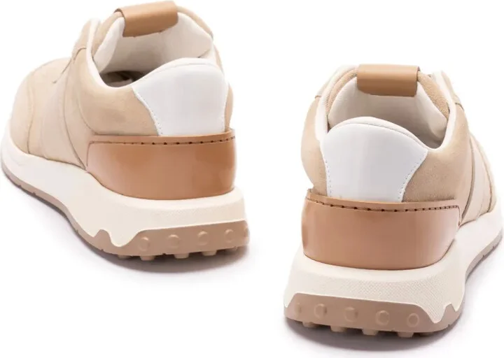 Leather-Trim Suede Sneakers - Image 4