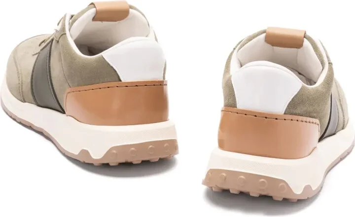 Leather-Trim Suede Sneakers - Image 4